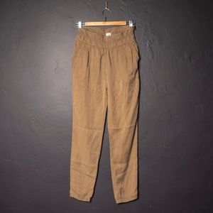 Wilfred Casbah Paperbag Jogger Pants Tan Sz 2